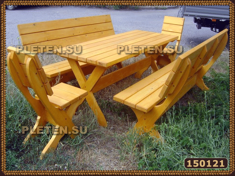 Мебель из дерева для дачи, дома, комплект деревянный 2200*800 от произ