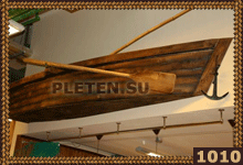 декоративная деревянная лодка